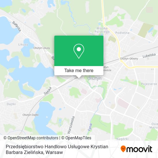 Przedsiębiorstwo Handlowo Usługowe Krystian Barbara Zielińska map