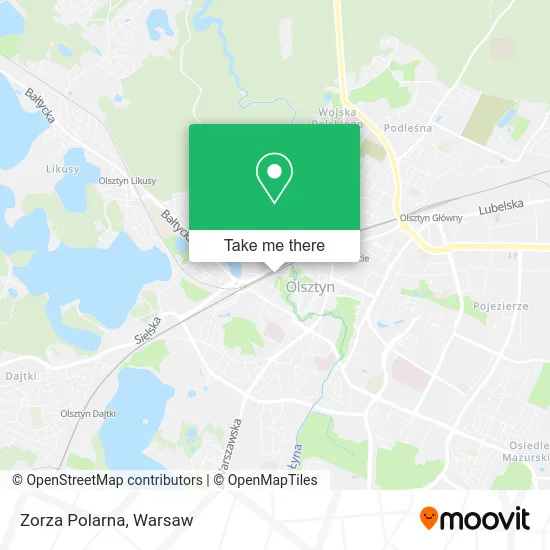 Zorza Polarna map