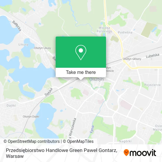 Przedsiębiorstwo Handlowe Green Paweł Gontarz map