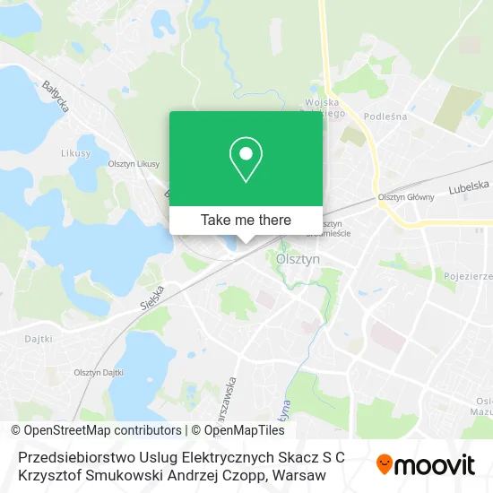Przedsiebiorstwo Uslug Elektrycznych Skacz S C Krzysztof Smukowski Andrzej Czopp map