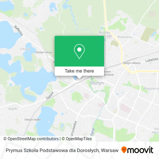 Карта Prymus Szkoła Podstawowa dla Dorosłych