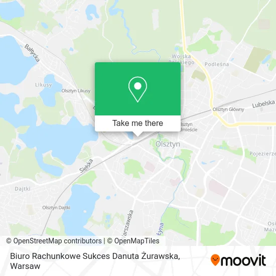 Карта Biuro Rachunkowe Sukces Danuta Żurawska