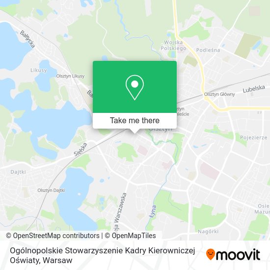 Ogólnopolskie Stowarzyszenie Kadry Kierowniczej Oświaty map