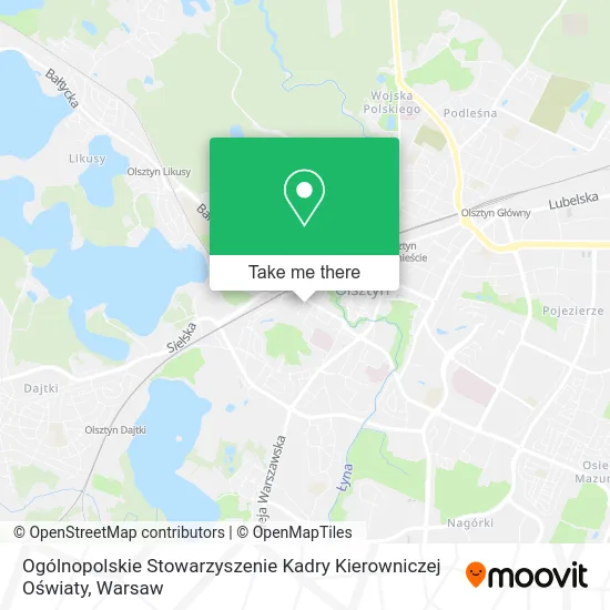 Карта Ogólnopolskie Stowarzyszenie Kadry Kierowniczej Oświaty