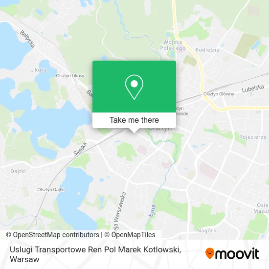 Uslugi Transportowe Ren Pol Marek Kotlowski map