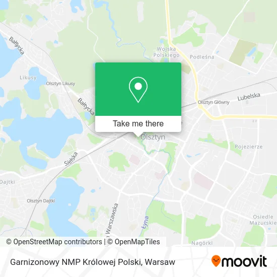 Карта Garnizonowy NMP Królowej Polski