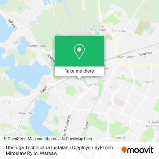 Obsługa Techniczna Instalacji Cieplnych Ryl-Tech. Mirosław Ryllo map