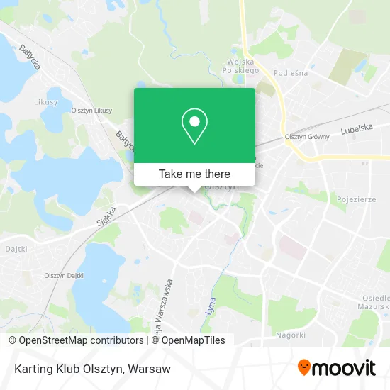 Карта Karting Klub Olsztyn