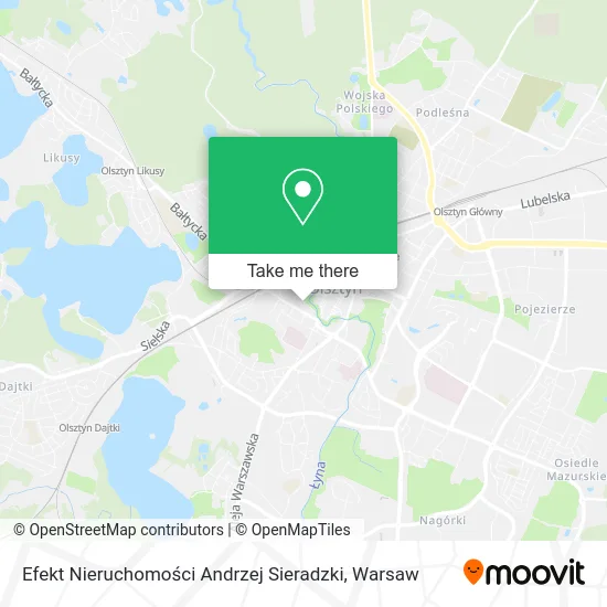 Efekt Nieruchomości Andrzej Sieradzki map