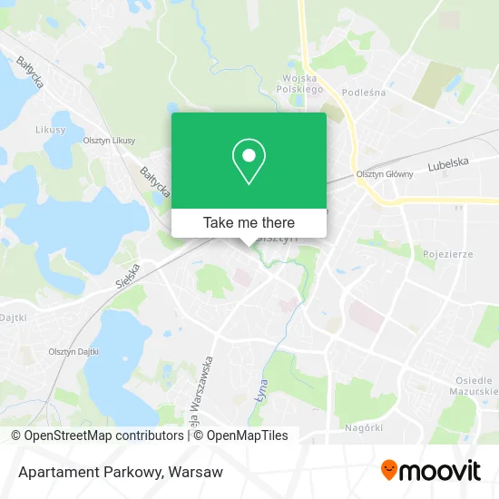 Apartament Parkowy map