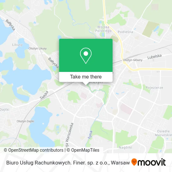 Biuro Usług Rachunkowych. Finer. sp. z o.o. map