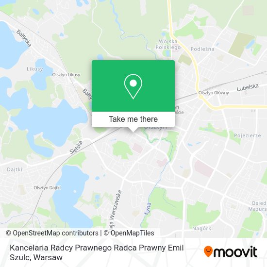 Kancelaria Radcy Prawnego Radca Prawny Emil Szulc map