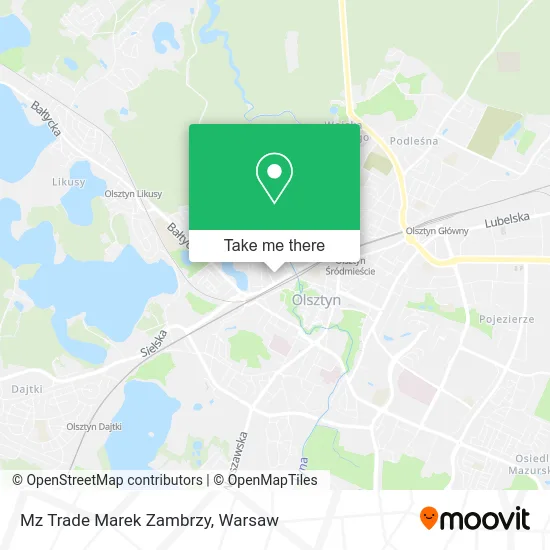 Mz Trade Marek Zambrzy map