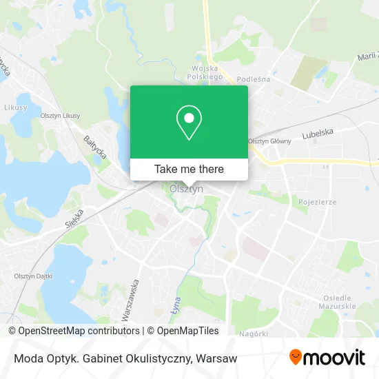 Moda Optyk. Gabinet Okulistyczny map
