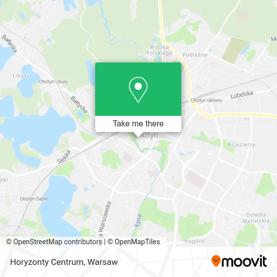 Horyzonty Centrum map