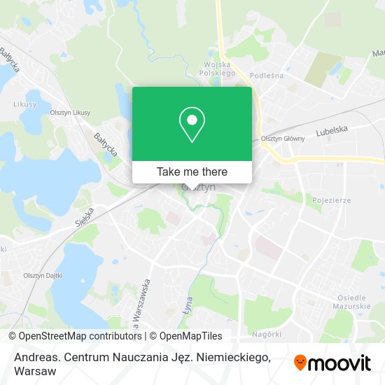 Andreas. Centrum Nauczania Jęz. Niemieckiego map