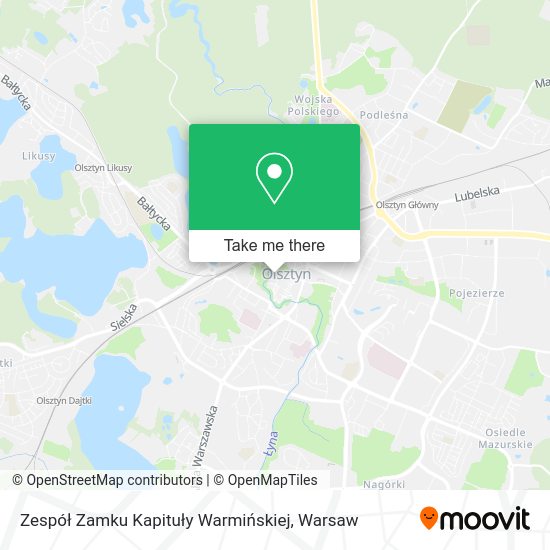 Zespół Zamku Kapituły Warmińskiej map