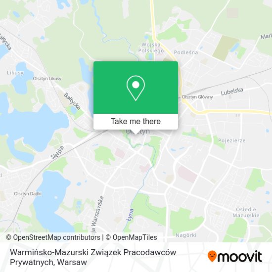 Warmińsko-Mazurski Związek Pracodawców Prywatnych map