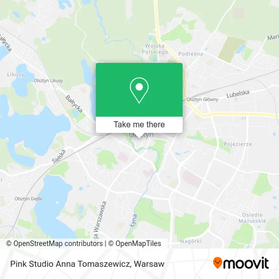 Pink Studio Anna Tomaszewicz map