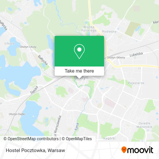 Карта Hostel Pocztowka