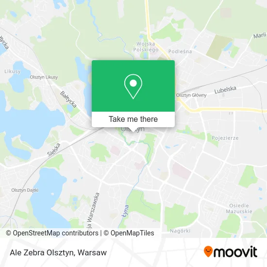 Карта Ale Zebra Olsztyn
