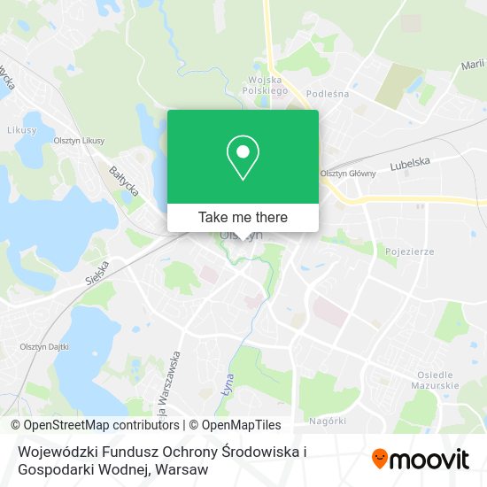 Wojewódzki Fundusz Ochrony Środowiska i Gospodarki Wodnej map