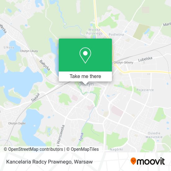 Kancelaria Radcy Prawnego map