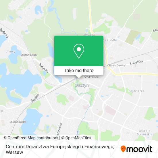 Centrum Doradztwa Europejskiego i Finansowego map