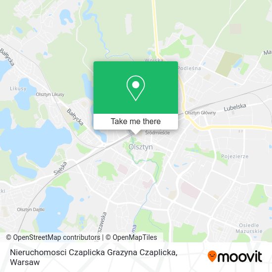 Nieruchomosci Czaplicka Grazyna Czaplicka map