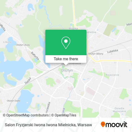 Salon Fryzjerski Iwona Iwona Mielnicka map