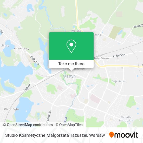 Studio Kosmetyczne Małgorzata Tazuszel map