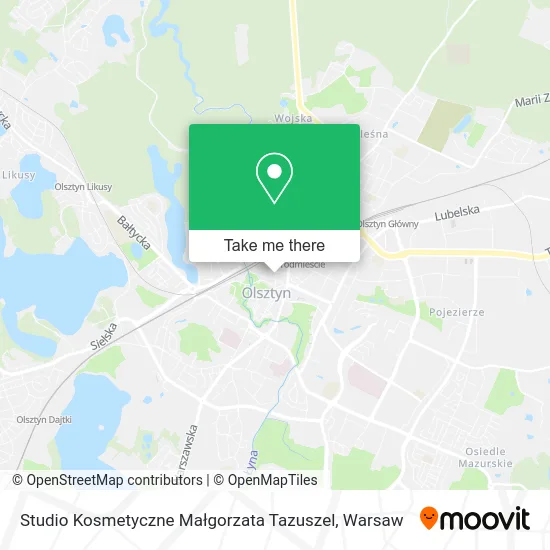 Studio Kosmetyczne Małgorzata Tazuszel map