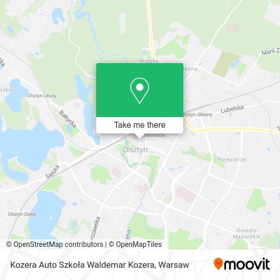 Kozera Auto Szkoła Waldemar Kozera map