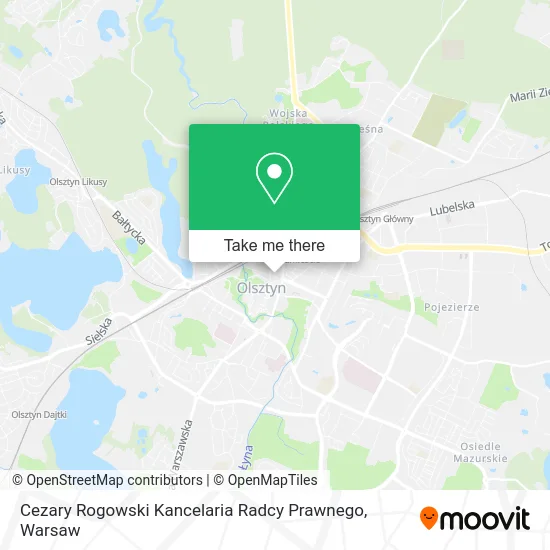 Карта Cezary Rogowski Kancelaria Radcy Prawnego