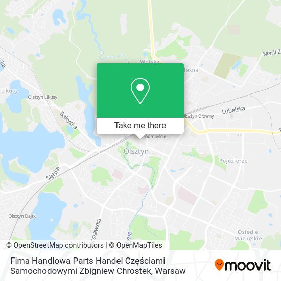 Firna Handlowa Parts Handel Częściami Samochodowymi Zbigniew Chrostek map