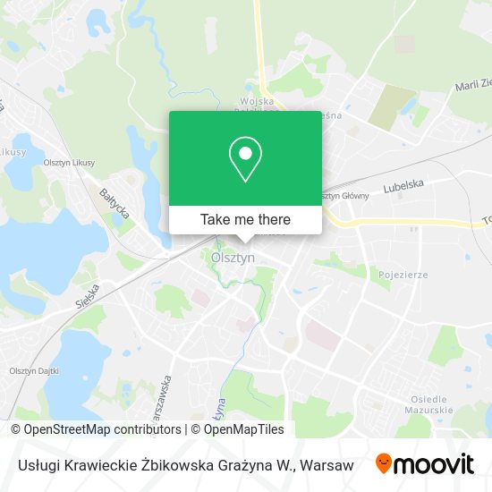 Usługi Krawieckie Żbikowska Grażyna W. map