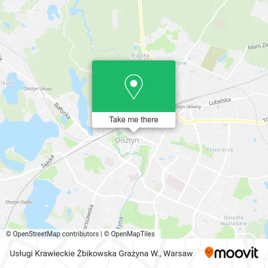 Usługi Krawieckie Żbikowska Grażyna W. map