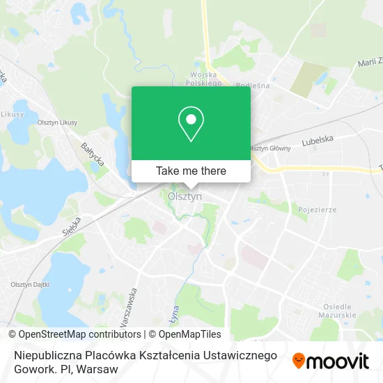 Niepubliczna Placówka Kształcenia Ustawicznego Gowork. Pl map