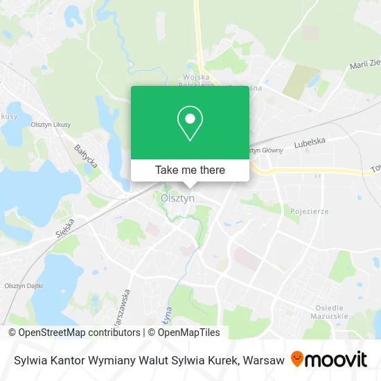 Sylwia Kantor Wymiany Walut Sylwia Kurek map