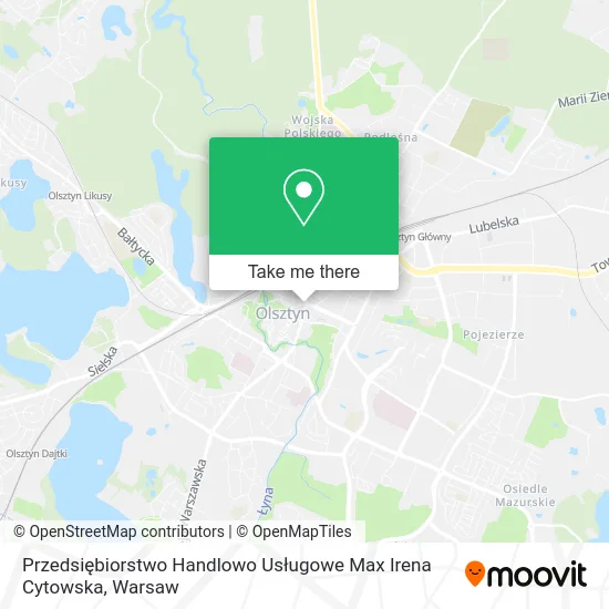 Przedsiębiorstwo Handlowo Usługowe Max Irena Cytowska map