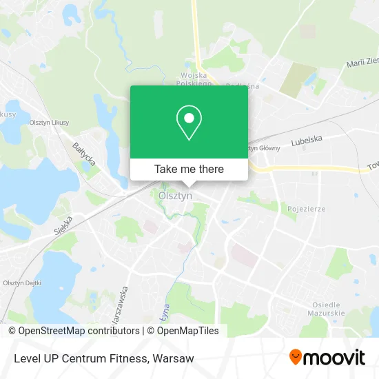 Карта Level UP Centrum Fitness