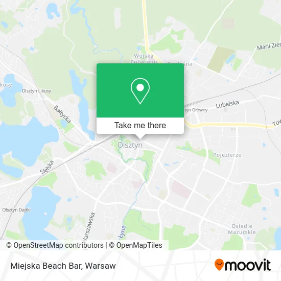 Miejska Beach Bar map