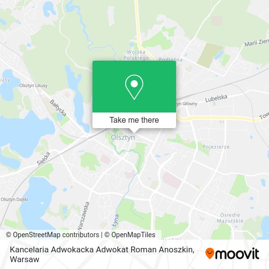 Kancelaria Adwokacka Adwokat Roman Anoszkin map