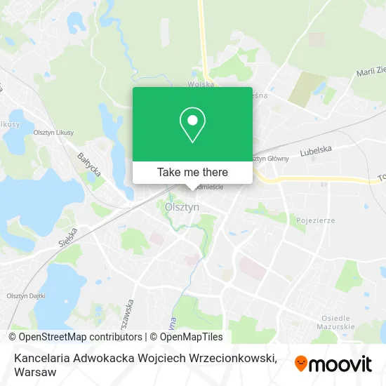 Kancelaria Adwokacka Wojciech Wrzecionkowski map