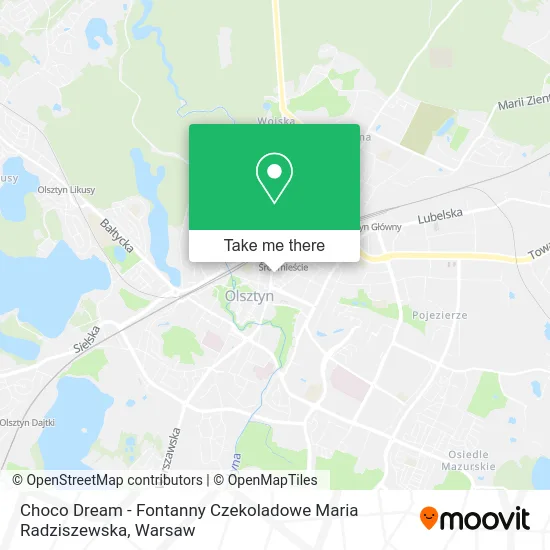 Карта Choco Dream - Fontanny Czekoladowe Maria Radziszewska