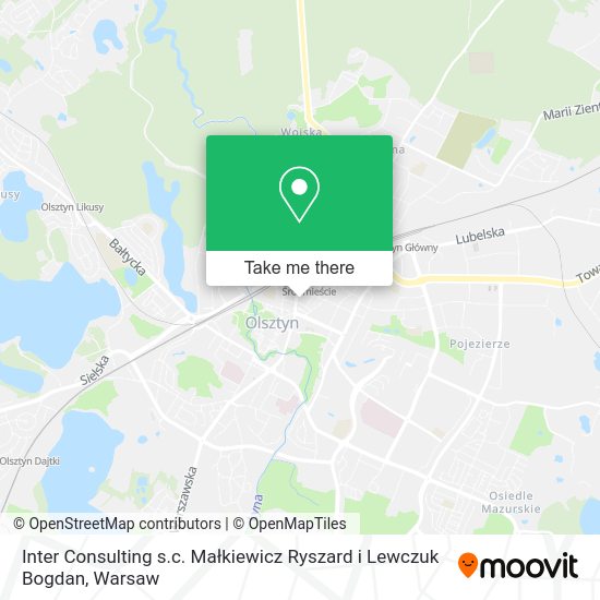 Карта Inter Consulting s.c. Małkiewicz Ryszard i Lewczuk Bogdan