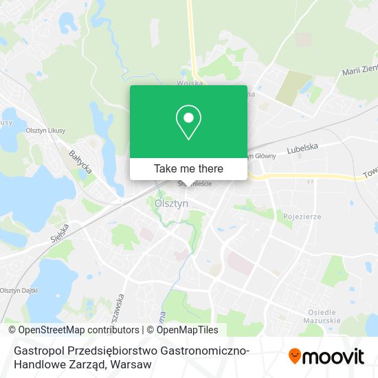 Gastropol Przedsiębiorstwo Gastronomiczno-Handlowe Zarząd map