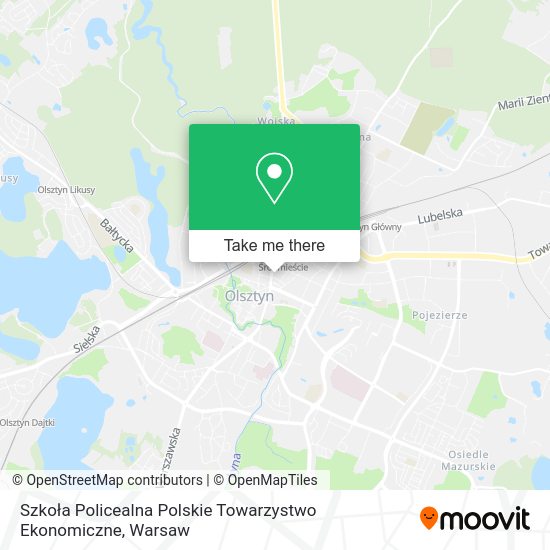 Szkoła Policealna Polskie Towarzystwo Ekonomiczne map