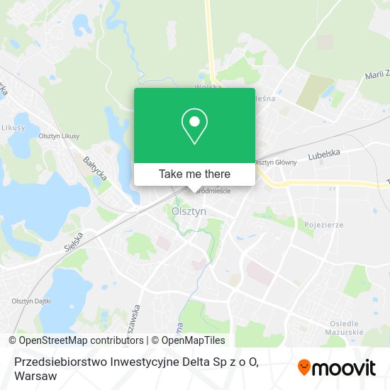 Przedsiebiorstwo Inwestycyjne Delta Sp z o O map