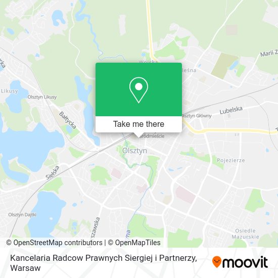 Kancelaria Radcow Prawnych Siergiej i Partnerzy map